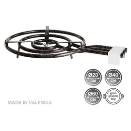 Vaello Paella Gasbrenner Ø 60 cm - Schwarz