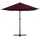 vidaXL Sonnenschirm 460 x 270 cm bordeauxrot
