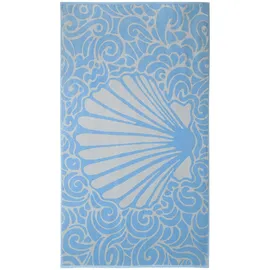 VOSSEN Flow Strandtuch 100 x 180 cm blau