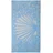 VOSSEN Flow Strandtuch 100 x 180 cm blau