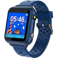 Retysaz Kinder Smart Watch 24 Spiel 10-Geschichten Smart Watch für Kinder Schrittzähler Telefon Smartwatches für Kinder Große Geschenke für Mädchen Jungen (Blau-M1)...
