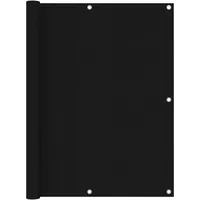 vidaXL Seitenmarkise 120 x 400 cm Schwarz Aluminium