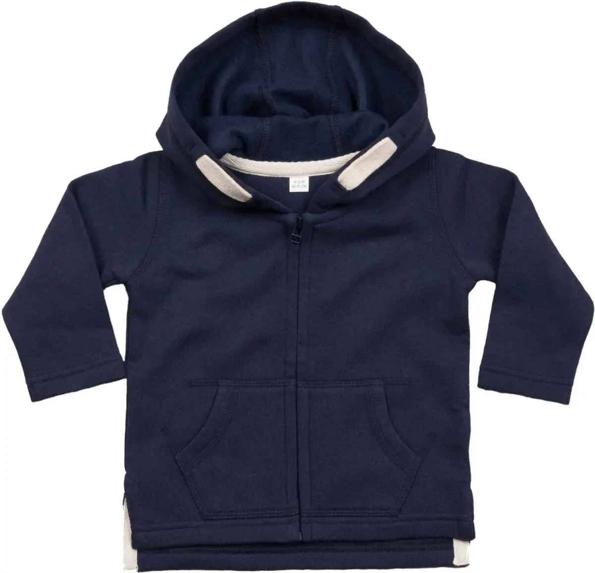 Babybugz Kinder Baby Kapuzen Sweatjacke Baby-Sweatjacke BZ32 nautical navy 18-24 months