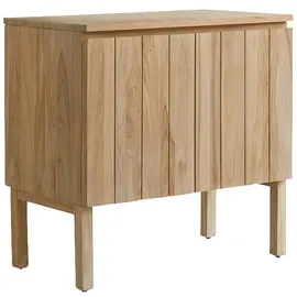 Tikamoon Waschtischunterschrank 80 x 0 x 0 cm Braun