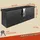 Trucky Deichselbox Schwarz Werkzeugkasten Truckbox Alu Box Anhänger Kiste mit Deckel Abschließbar Alubox Transportbox Werkzeugbox Aluminium Aufbewahrungsbox D015
