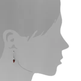 Ostsee-Schmuck Ohrhänger Tinta weiß 27 x 6mm