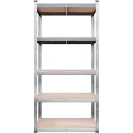Tronitechnik Schwerlastregal Holz 40 x 90 x 180 cm silber