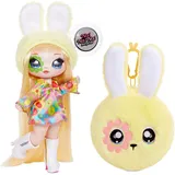 MGA Entertainment Na! Na! Na! Surprise 2-in-1 Fashion Doll und Plüschtasche - Sammlerstücke - Serie 4 - Bebe Groovy(Die Verpackung kann variieren.)