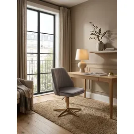KADIMA DESIGN Drehstuhl Tanaro Samt grau