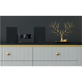 Kenwood M-725DAB-B - Micro HiFi-System mit DAB+, CD, USB, Bluetooth und TFT-Display, Midnight Black