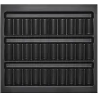 SO-Tech orga-box Gewürzgläsereinsatz Gewürzdoseneinsatz 513 x 28 mm lavagrau