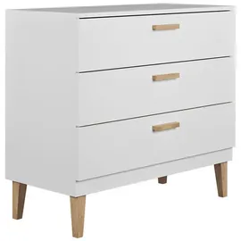 petits-meubles Kommode Kubi 100 x 90 cm Weiß