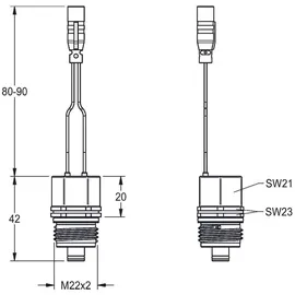 KWC Magnetventilkartusche DN5, bistabil, 6 VDC