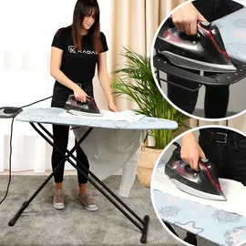 Kadax Bügelbrett, 120x38 cm klappbarer Bügeltisch, - KADAX