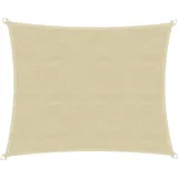 WINDHAGER Sonnensegel Capri Rechteck 3 x 4 m, Sonnenschutz für Garten & Terrasse, UV-und witterungsbeständig, Champagner,