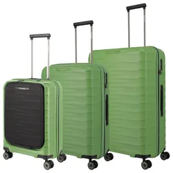Travelite Kofferset 3tlg. Mooby S+/M erw./L grün