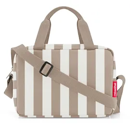 Reisenthel coolerbag-to-go summerstripes Coffee - Kleine Lunch-Kühltasche zum Umhängen –Ideal für Picknicks, das Büro und unterwegs