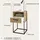 SchlafKONTOR Nachtschrank Cudro 40 x 38,5 x 65 cm Beige