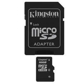 Kingston microSDHC 16GB Class 4 + SD-Adapter