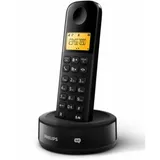 Philips Festnetztelefon D2601B/01 Single - Schnurloses Telefon - 1'6-Zoll-Display - Telefonbuch - Rufnummernerkennung - Kurzwahltasten - große Reichweite - Schwarz