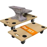 Tronitechnik Rollbrett TT-RB 02 SET (2 Stück) Transportroller rutschfest je 200 kg Tragfähigkeit,Möbel Transporthilfe für Umzug | Transport Rollbrett für Umzug Werkstätten