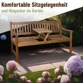 Siena Garden Florida 159 x 60 x 88 cm natur inkl. Klapptisch