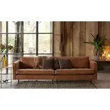 Woood Sofa Leder 3-Sitzer Cognac