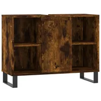 VidaXL Badschrank Räuchereiche 80x33x60 cm Holzwerkstoff