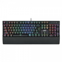 MEGINGJÖRD L33T Gaming-Tastatur vollmechanisch RGB US-Layout PC beleuchtet