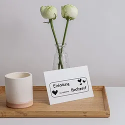 Hochzeit - Einladung zur Hochzeit (60x30 mm)