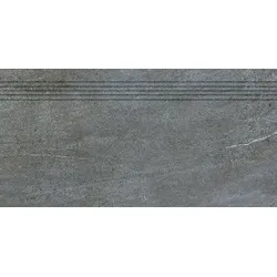 Rako Quarzit Treppenfliese dunkelgrau 40x80 cm matt DCP84738.1