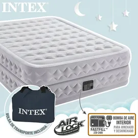 Intex Supreme Fiber-tech Doppel-luftbett - Grey - 152 x 203 x 51 cm