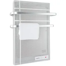 Klarstein Infrarotheizung, Infrarot Flachheizkörper für Bad und Innenraum, Infrarotheizung mit Thermostat, Heater CO2-Frei, Heizung mit Erkennung... - Silber