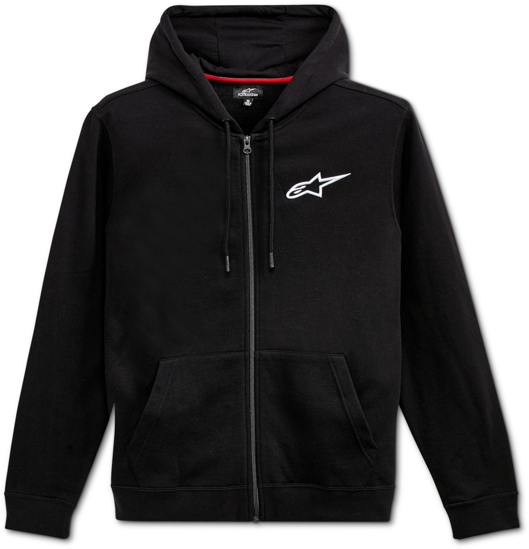 Alpinestars Ageless Chest Hoodie met ritssluiting, zwart, XL Voorman