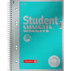 Brunnen Collegeblock Student Premium Kleinformat punktraster DIN A5 ohne Rand, 1 Block