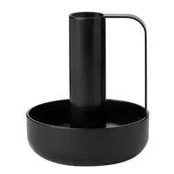 Stelton Kerzenleuchter Ida Ø 8,6 cm Eisen Schwarz