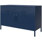 Bradford | Schrank mit 2 Türen in Metall Marineblau