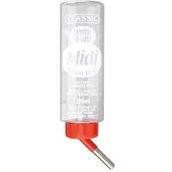 Trinkflasche für Kleintiere, Nippeltränke, 320ml