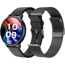 SPC Smartee Duo Classic BT 44,5 mm Metallgehäuse schwarz Metallarmband schwarz One Size