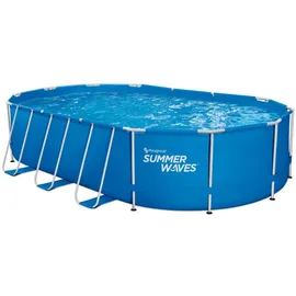 Summer Waves Pool Frame Oval Active 610 x 366 x 122 cm inkl. Filterpumpe
