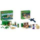 LEGO Minecraft Das Schildkrötenstrandhaus & Minecraft Steves Wüstenexpedition