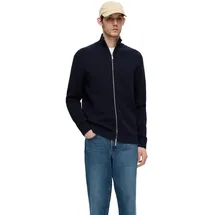 Selected Strickjacke SLHDANE LS KNIT STRUCTURE FULL ZIP Regular Fit 16096883 Blau L