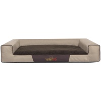Hobbydog XXL VIEBZB4 Dog Bed Victoria Exclusive XXL 118X78 cm Beige with Brown Mattress, XXL, Multicolored, 5.8 kg