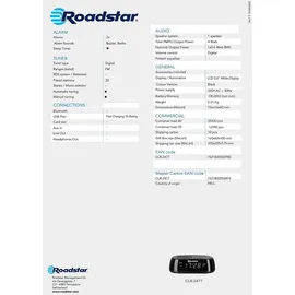 Roadstar CLR-2477 schwarz