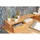 miliboo Schreibtisch aus hellem Holz mit Ablagen L120 cm PULITO