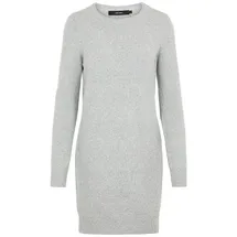 Vero Moda Doffy O-neck Noos Kurzes Kleid Light Grey Melange XS