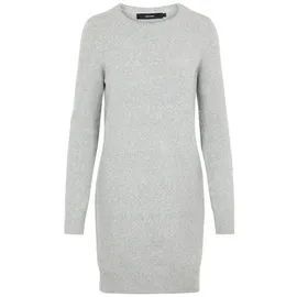 Vero Moda Doffy O-neck Noos Kurzes Kleid Light Grey Melange XS