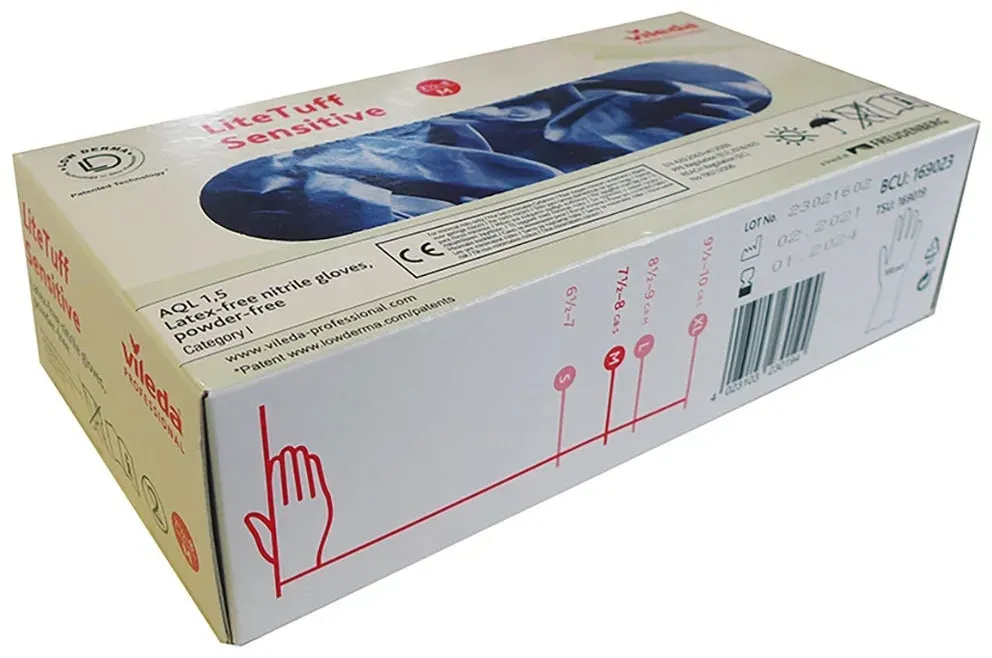 Vileda Nitril Handschuhe Gr.M royalblau 100er Box