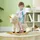 aiyaplay Schaukeltier mit Unicorn Design, Sound, weicher Sitz, für 2-4 Jahre Kinder, Plüsch, Weiß Aosom