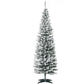 Homcom Künstlicher Weihnachtsbaum 180cm mit Kunstschnee, 390 Astspitzen